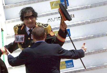 Muammar Gheddafi in Italia 1